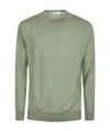 Ballantyne Plain Sweater In Green