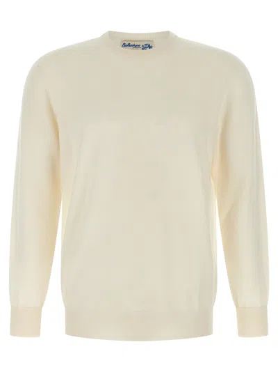 BALLANTYNE CREWNECK SWEATER SWEATERS AND CARDIGANS WHITE