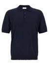 Ballantyne Dark Blue Ultralight Cotton Polo Shirt In Dark Blue
