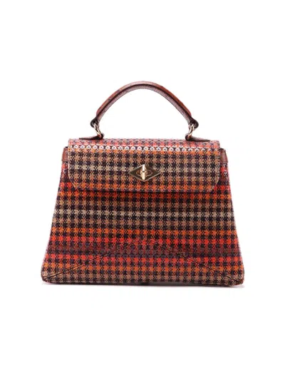 Ballantyne Diamond Houndstooth Tote Bag In Multi