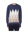 Ballantyne Diamond Inlaid Sweater In Blue
