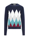 BALLANTYNE DIAMOND-PATTERN SWEATER