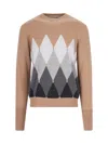 Ballantyne Man Sweater Camel Size 40 Cashmere In Brown