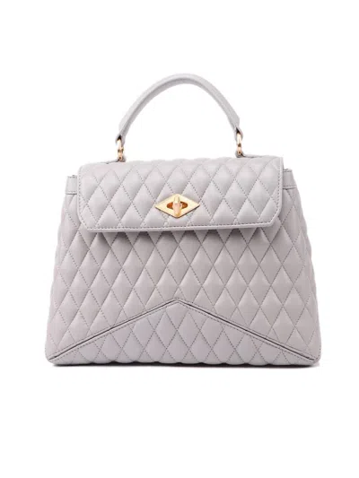 Ballantyne Diamond Quilted Handbag In Gray