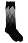 Ballantyne Diamond-shaped Socks In Black