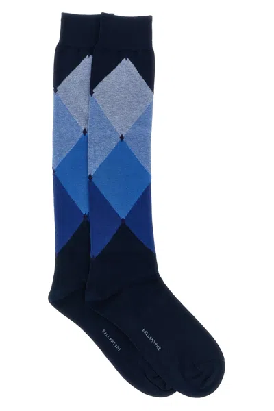 Ballantyne Diamond-shaped Socks In Blue