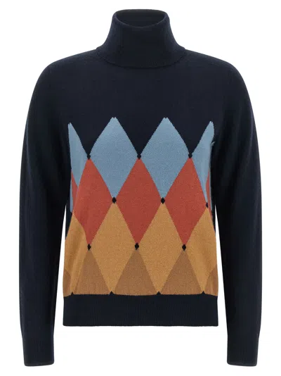 Ballantyne 'diamond' Sweater In Multi