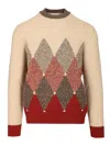 Ballantyne Diamond Sweater Knitwear Multicolor In Multi