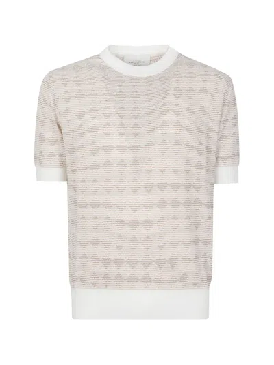 Ballantyne Diamond-pattern T-shirt In Neutral