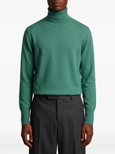 Ballantyne Cashmere Turtleneck Sweater Long Sleeves In Multi