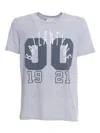 Ballantyne Flower Varsity T-shirt In Grigio