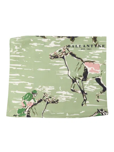 Ballantyne Foulard 65x65 In Green