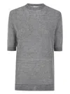 Ballantyne Short Sleeves Pullover In White