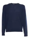 Ballantyne Crew Neck Pullover In Blue