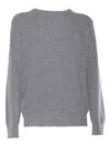 Ballantyne R Neck Pullover In Gray
