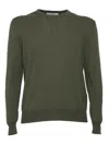 Ballantyne Classic Crew Neck Pullover In Rich Green In Green