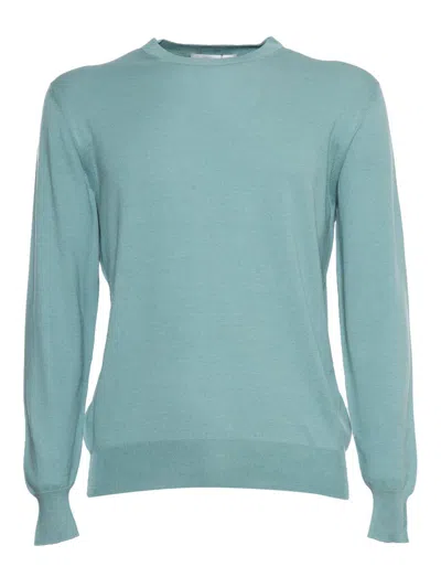 Ballantyne Light Blue Pullover In Green