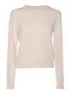 Ballantyne R Neck Pullover In White