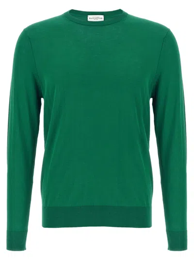 BALLANTYNE GREEN CREW NECK SWEATER