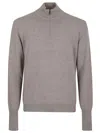Ballantyne Half Zip Pullover In Gray
