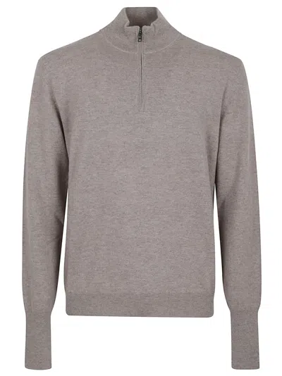 Ballantyne Half Zip Pullover In Gray