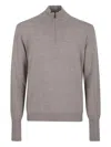Ballantyne Half-zip Sweater In Brown