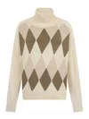 Ballantyne High Collar Nucle In White