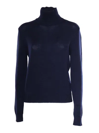 Ballantyne T Neck Pullover In Blue
