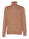 Ballantyne T Neck Pullover In Brown