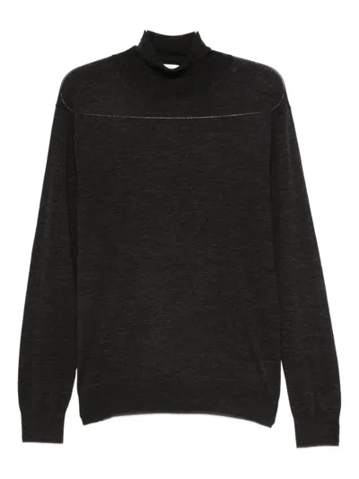Ballantyne High-neck Sweater In Gray