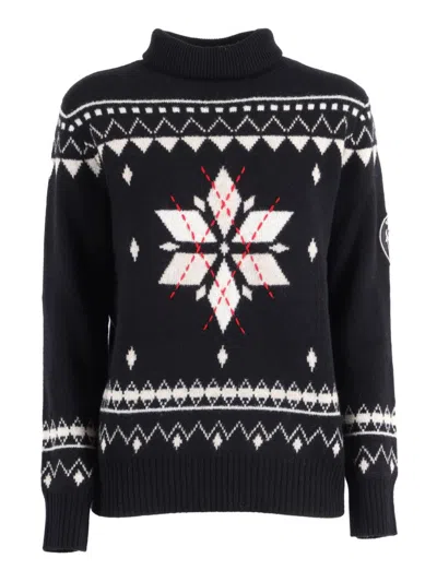 BALLANTYNE HIGH-NECK WOOL BLEND PULLOVER WITH FITTED SILHOUETTE