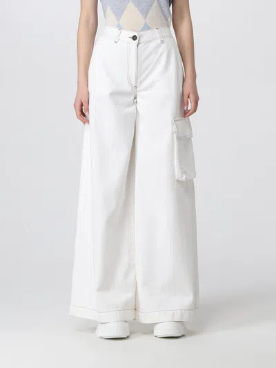 Ballantyne Wide Leg Cargo Jeans In 10144