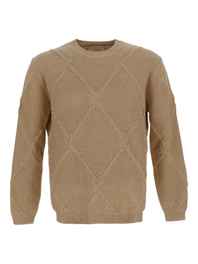 Ballantyne Knitted Pullover In Brown