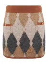 Ballantyne Jersey Skirt In Multi
