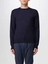 Ballantyne Black Wool Pullover In Navy