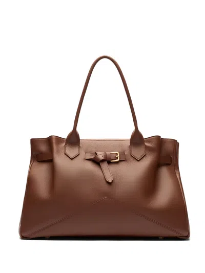 Ballantyne Kate 990 Buckle Strap Tote Bag In Blue