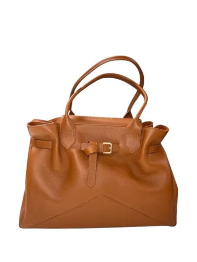 Ballantyne Kate 993 Buckle Detail Tote Bag In White