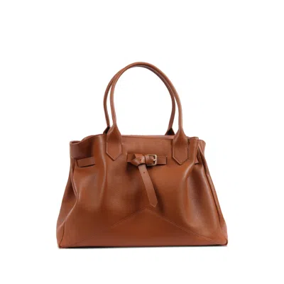 Ballantyne Kate Leather Tote Bag In Brown