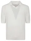 Ballantyne Knit Short-sleeved Polo With Structured Collar