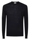 Ballantyne R Neck Pullover In 蓝色