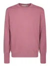 Ballantyne Pink Cashmere Jumper In Pink