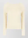 Ballantyne Knitwear Crew Neck Textured Knit In Neutral