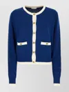 Ballantyne Knitwear With Front Pockets And Long Sleeves In Blue