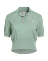 Ballantyne Lab Woman Sweater Light Green Size 6 Cashmere In Green