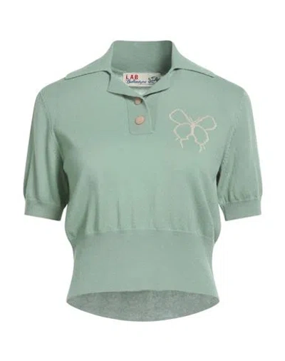 Ballantyne Lab Woman Sweater Light Green Size 6 Cashmere