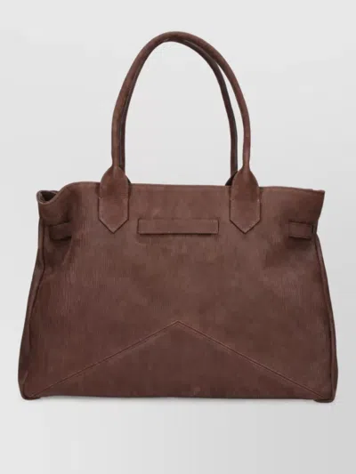 Ballantyne Leather Tote Bag In Brown