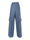 Ballantyne Light Blue Cargo Jeans In Blue