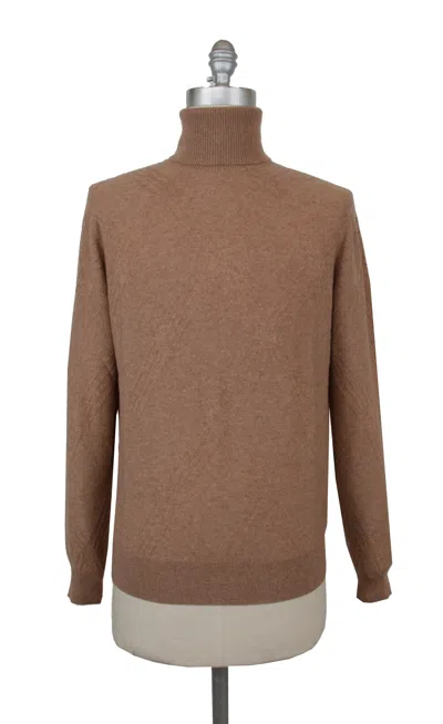 Pre-owned Ballantyne Light Brown Cashmere Turtleneck Sweater - (ba314242)