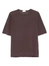 Ballantyne Linen T-shirt In Brown
