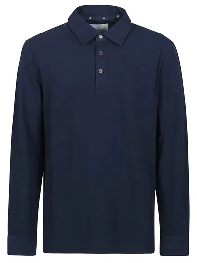 Ballantyne Long Sleeve Polo Shirt In Mistero